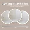 32 in. Round Acrylic ed Dimmable Anti Fog LED Bathroom Vanity Mirror view 3