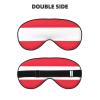 Austrian Flag Print Sleep Mask Silk-Like Eye Mask Sleeping Eye Mask for Women Men for Travel Sleep Relaxation view 2