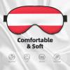 Austrian Flag Print Sleep Mask Silk-Like Eye Mask Sleeping Eye Mask for Women Men for Travel Sleep Relaxation view 3