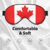 Canadian Flag Print Sleep Mask Silk-Like Eye Mask Sleeping Eye Mask for Women Men for Travel Sleep Relaxation view 3