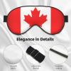 Canadian Flag Print Sleep Mask Silk-Like Eye Mask Sleeping Eye Mask for Women Men for Travel Sleep Relaxation view 4