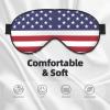 American Flag Print Sleep Mask Silk-Like Eye Mask Sleeping Eye Mask for Women Men for Travel Sleep Relaxation view 3