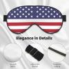 American Flag Print Sleep Mask Silk-Like Eye Mask Sleeping Eye Mask for Women Men for Travel Sleep Relaxation view 4