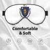 Massachusetts State Flag Print Sleep Mask Silk-Like Eye Mask Sleeping Eye Mask for Women Men for Travel Sleep Relaxation view 3