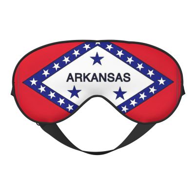 Arkansas State Flag Print Sleep Mask Silk-Like Eye Mask Sleeping Eye Mask for Women Men for Travel Sleep Relaxation