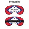 Arkansas State Flag Print Sleep Mask Silk-Like Eye Mask Sleeping Eye Mask for Women Men for Travel Sleep Relaxation view 2