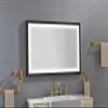 48 * 30 Black ed Bathroom Mirror Square Wall Mounted Material ed Vanity Mirror Shaving Mirror Make Up Mirror view 3