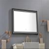 48 * 30 Black ed Bathroom Mirror Square Wall Mounted Material ed Vanity Mirror Shaving Mirror Make Up Mirror view 4