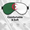 Flag of Algeria Print Sleep Mask Silk-Like Eye Mask Sleeping Eye Mask for Women Men for Travel Sleep Relaxation view 3