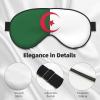 Flag of Algeria Print Sleep Mask Silk-Like Eye Mask Sleeping Eye Mask for Women Men for Travel Sleep Relaxation view 4