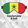Flag of Senegal Print Sleep Mask Silk-Like Eye Mask Sleeping Eye Mask for Women Men for Travel Sleep Relaxation view 3