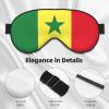 Flag of Senegal Print Sleep Mask Silk-Like Eye Mask Sleeping Eye Mask for Women Men for Travel Sleep Relaxation view 4