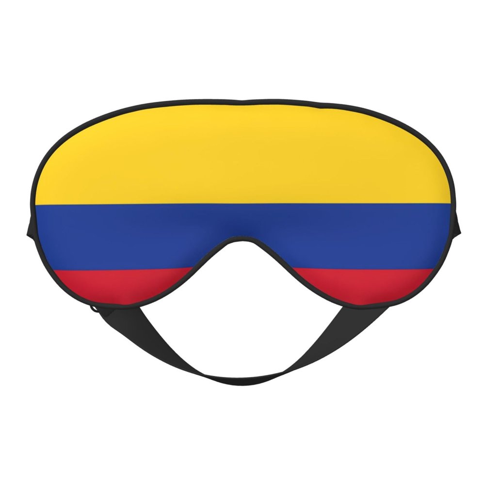 Flag of Colombia Print Sleep Mask Silk-Like Eye Mask Sleeping Eye Mask for Women Men for Travel Sleep Relaxation