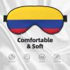 Flag of Colombia Print Sleep Mask Silk-Like Eye Mask Sleeping Eye Mask for Women Men for Travel Sleep Relaxation view 3