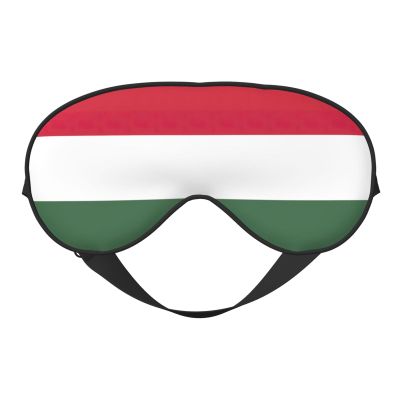 Flag of Hungary Print Sleep Mask Silk-Like Eye Mask Sleeping Eye Mask for Women Men for Travel Sleep Relaxation
