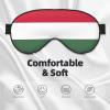 Flag of Hungary Print Sleep Mask Silk-Like Eye Mask Sleeping Eye Mask for Women Men for Travel Sleep Relaxation view 3