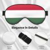 Flag of Hungary Print Sleep Mask Silk-Like Eye Mask Sleeping Eye Mask for Women Men for Travel Sleep Relaxation view 4