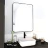 24 x 32 Inch Bathroom Mirror Black Aluminum e view 2