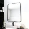 24 x 32 Inch Bathroom Mirror Black Aluminum e view 3