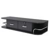 Modern Wall Mounted Styling Station, Hair Salon Locking Cabinet with Storage Drawers, Equipment for Barber Beauty Spa Salon Shops, Black view 4
