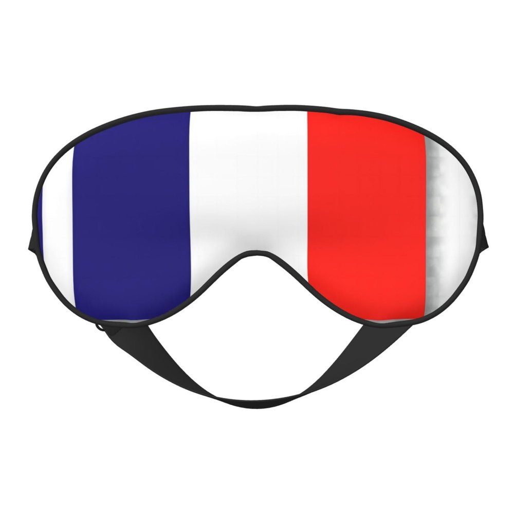 French Flag Print Sleep Mask Silk-Like Eye Mask Sleeping Eye Mask for Women Men for Travel Sleep Relaxation