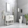 36 * 28LED Lighted Bathroom Wall Mounted Mirror with High Lumen+Anti Fog Separately Control+Dimmer Function view 1