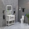 36 * 28LED Lighted Bathroom Wall Mounted Mirror with High Lumen+Anti Fog Separately Control+Dimmer Function view 4
