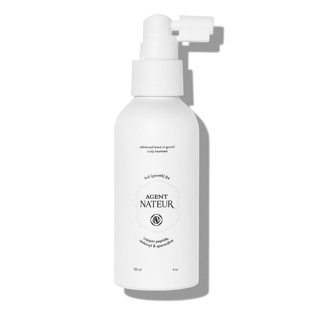 Agent Nateur - holi (growth) 84 Advanced Leave-In Growth Scalp Treatment | Copper Peptides, Rosemary Extract | Clean, Effective Haircare, No Oily Residue | Suitable For All Hair Types (4 oz | 120 mL)
