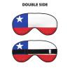 Flag of Chile Print Sleep Mask Silk-Like Eye Mask Sleeping Eye Mask for Women Men for Travel Sleep Relaxation view 2