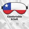 Flag of Chile Print Sleep Mask Silk-Like Eye Mask Sleeping Eye Mask for Women Men for Travel Sleep Relaxation view 3