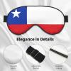 Flag of Chile Print Sleep Mask Silk-Like Eye Mask Sleeping Eye Mask for Women Men for Travel Sleep Relaxation view 4