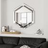 28 x 31.5 inches Wall Mounted Silver Decorative Round Wall Mirror for Home, Living Room, Bedroom, Entryway view 1