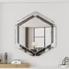 28 x 31.5 inches Wall Mounted Silver Decorative Round Wall Mirror for Home, Living Room, Bedroom, Entryway view 2