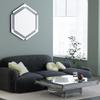 28 x 31.5 inches Wall Mounted Silver Decorative Round Wall Mirror for Home, Living Room, Bedroom, Entryway view 4