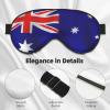 Australian Flag Print Sleep Mask Silk-Like Eye Mask Sleeping Eye Mask for Women Men for Travel Sleep Relaxation view 4