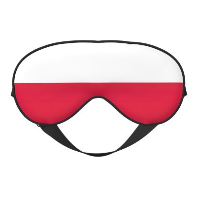 Polish Flag Print Sleep Mask Silk-Like Eye Mask Sleeping Eye Mask for Women Men for Travel Sleep Relaxation