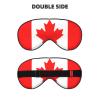 Canadian Flag Print Sleep Mask Silk-Like Eye Mask Sleeping Eye Mask for Women Men for Travel Sleep Relaxation view 2