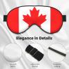 Canadian Flag Print Sleep Mask Silk-Like Eye Mask Sleeping Eye Mask for Women Men for Travel Sleep Relaxation view 4