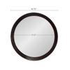 20x1.5 Transitional Decor Style Mango Wood Wall Mirror Wall Decor with e of Solid Mango Wood for Bathroom,Entryway Console Lean Against Wall view 2