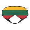 Flag of Lithuania Print Sleep Mask Silk-Like Eye Mask Sleeping Eye Mask for Women Men for Travel Sleep Relaxation view 1