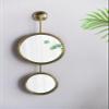 2 Circle Mirrors for Wall Decor, Unique Contemporary Wall Mirror for Living Room Bedroom Entryway,11" x 28.5" view 1