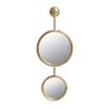 2 Circle Mirrors for Wall Decor, Unique Contemporary Wall Mirror for Living Room Bedroom Entryway,11" x 28.5" view 2