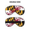 Maryland State Flag Print Sleep Mask Silk-Like Eye Mask Sleeping Eye Mask for Women Men for Travel Sleep Relaxation view 2