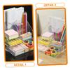 ABOOFAN Acrylic Storage Box Desk Organizer Makeup Organizer Stationery Storage Desktop Supplies Pen Holder view 2