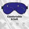 Alaska State Flag Print Sleep Mask Silk-Like Eye Mask Sleeping Eye Mask for Women Men for Travel Sleep Relaxation view 3