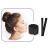 2 Pcs Black Reusable Hair Bun Maker, Donut Bun Maker DIY French Twist Hair Fold Wrap Snap - Easy Bun Hair Tool - Shaper Bun Hair Tool -Ballet Bun for Women and Kids view 2