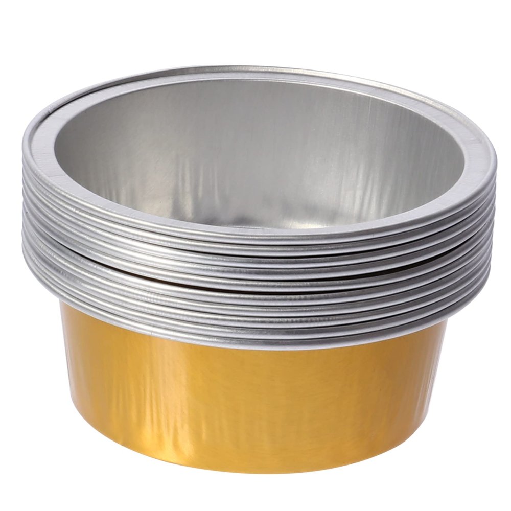 LIFKOME Wax Bean Melting Bowl 10pcs Aluminum Foil Waxing Tool for Hair Removal Heat Resistance Suitable for Home Use