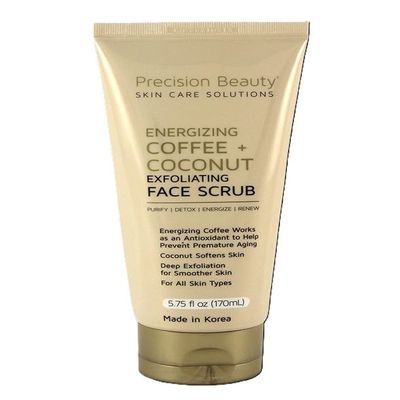 Precision Beauty Coffee and Coconut Face Scrub, Exfoliating, 5.75 fl oz