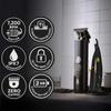 The Beard Club Professional T-Blade Beard Trimmer for Men with Straight Razor - Barber Electric Shaver & Hair Clippers for Men  Zero Gapped Cordless Hair Trimmer & Edger, Line Up Grooming Kit view 2