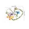 WRITWAA Elegant Flower Crown Headband for Women Girls Floral Hair Wreath Accessory for Weddings Festivals Photoshoots Comfortable Butterfly Decorations view 2